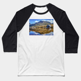 The Boatshed, Dove Lake, Cradle Mountain, Tasmania. Baseball T-Shirt